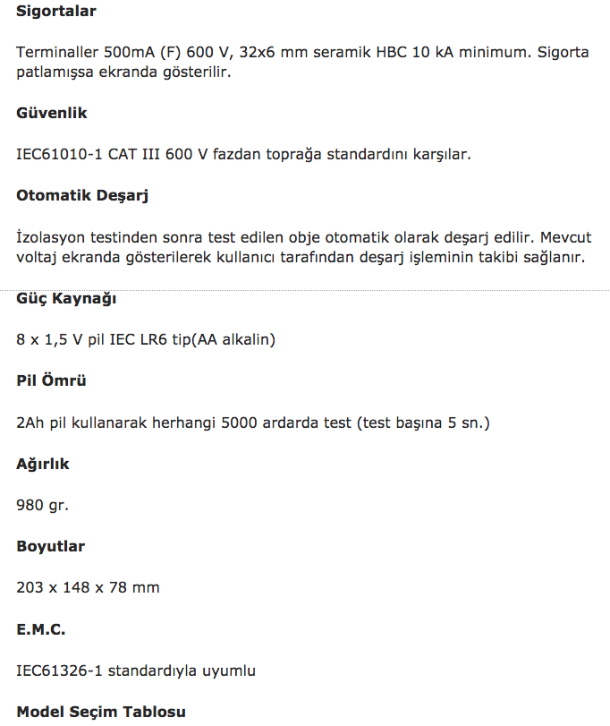 Megger MIT320 İzolasyon Test Cihazı